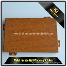 Decorative Imitation Wood Grain Aluminum Facade with Mixer Moistureproof